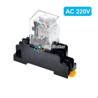 Relay trung gian 220V 10A 8 chân Rơ le trung gian