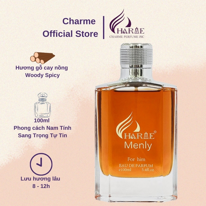 Nước hoa nam Charme Menly 100ml nam tính sang trọng tự tin