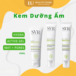 Kem dưỡng ẩm cho da dầu mụn s.v.r hydra/ active gel /mat+pores 40ml