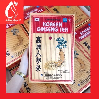 [date 7/2026] Trà sâm hàn quốc Korean Ginseng Tea Hàn Quốc  hộp 100 gói siêu bổ