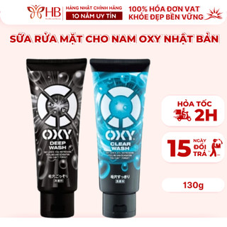 Sữa Rửa Mặt Oxy Nhật Bản 130g, sữa rửa mặt cho nam giới làm sạch bã nhờn bụi bẩn