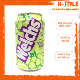 Lốc 5 lon Nước soda trái cây Welchs Hàn Quốc 355ml