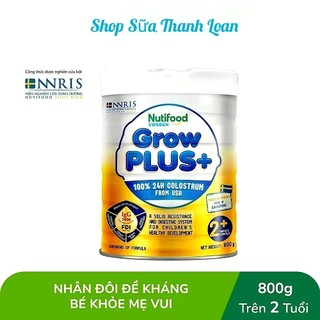 Sữa bột nutifood growplus+ vàng bổ sung sữa non 2+ 800g .