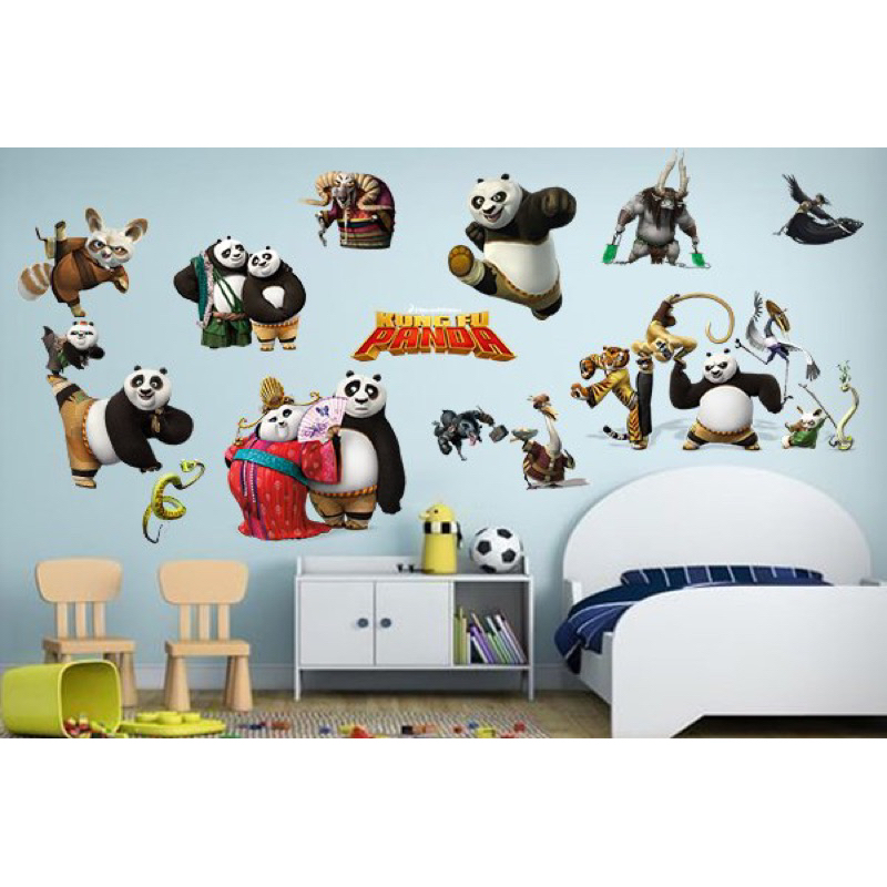 decal dán tường trẻ em Kungfu Panda-chất lượng cao