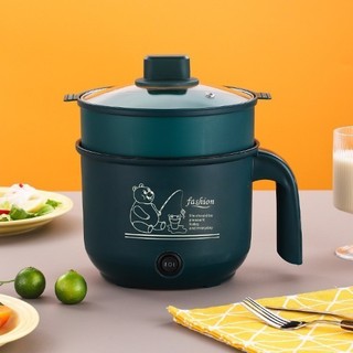 Nồi Lẩu Điện Mini Shanban Đa Năng Chống Dính 1.8L  2 NẤC NHIỆT