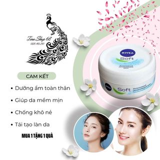 Kem dưỡng ẩm Nivea Soft 200ml cam kết hàng chính hãng Đức 100%