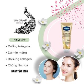 Dưỡng trắng an toàn Vaseline 10X, 50X tuýp to 300ML thấm nhanh, không bết dính [ cam kết chuẩn hàng Thái 100%]
