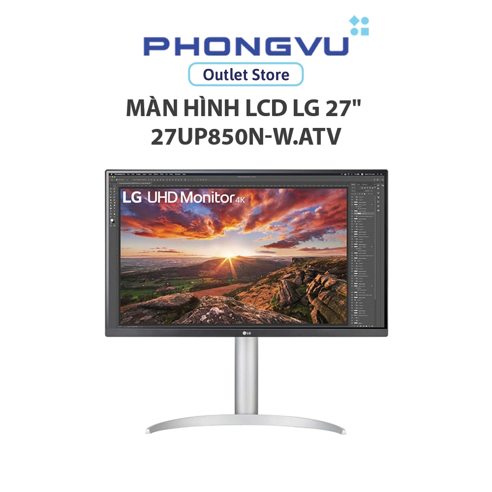 Màn hình LCD LG 27" 27UP850N-W.ATV (3840x2160/ IPS/ 60Hz/ 5ms/ FreeSync) - Bảo hành 24 tháng