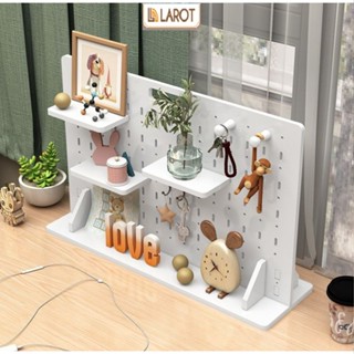 Bảng pegboard để bàn làm việc, kệ treo tường decor phòng kiểu Hàn thương hiệu Larot- LG417