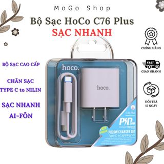 Sạc Hoco C76 Plus - Sạc Nhanh 20W - Củ Sạc PD 3.0 Cho 8/X/Xs/11/12/13/14 Plus/Pro/ProMax