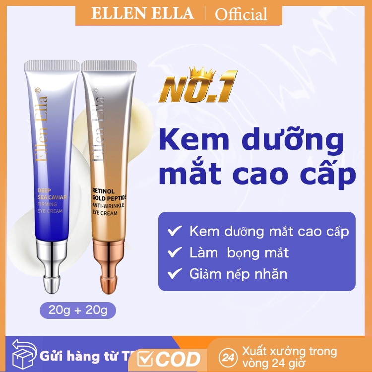 ELLAN ELLA Kem Mắt Kem Xóa Quầng Thâm, Kem Giảm Bọng Mắt Và Nếp Nhăn Trong Thời Gian Ngắn