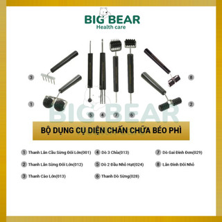 Bộ dụng cụ diện chẩn chữa béo phì (8 món) Loại 1