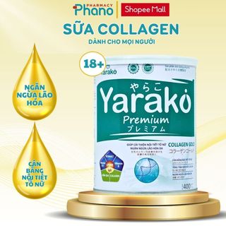 Sữa YARAKO PREMIUM COLLAGEN GOLD Dinh Dưỡng Đầy Đủ Dưỡng Chất Hộp 400g