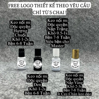 Keo nối mi Độc Quyền-Làm Thương Hiệu theo yêu cầu TỪ 5 CHAI _5ml _Siêu bên,ít cay_Thúy Hà Eyelash