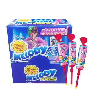  Kẹo Mút Chupa Chups Cây Còi Thỏi Hương Dâu  Hộp 20 que x 15g  