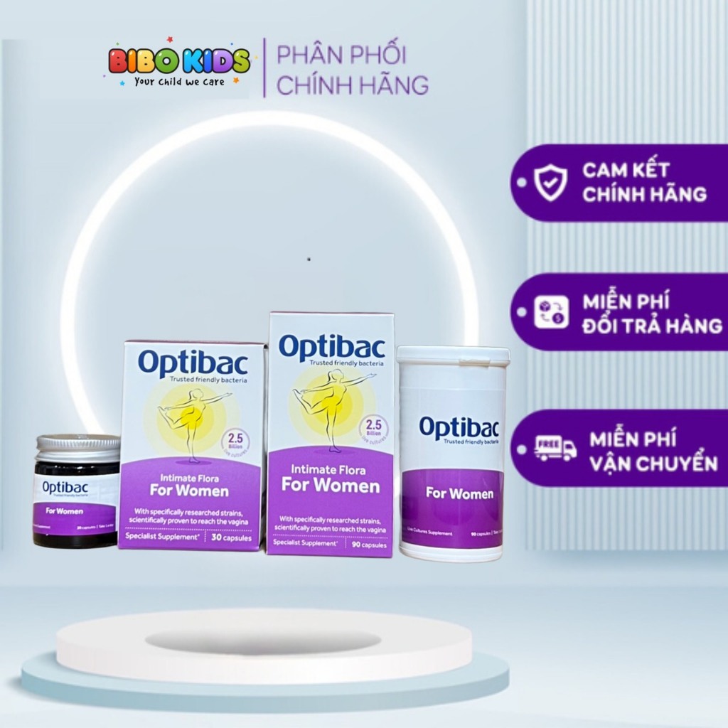 Men phụ khoa Optibac tím cho Phụ Nữ Của Anh