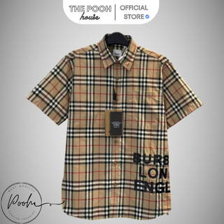 Áo sơ mi burberry unisex v2 , áo sơ mi bbr london sọc kẻ vàng nam nữ unisex
