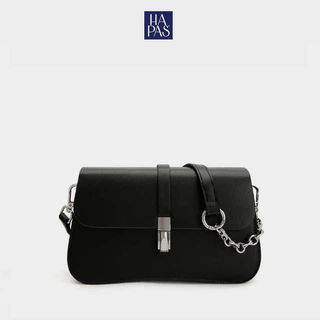 Túi Xách Nữ Đeo Chéo Grace Bag Đáy Cong Khóa Gài Sz 23 HAPAS - TDC230512