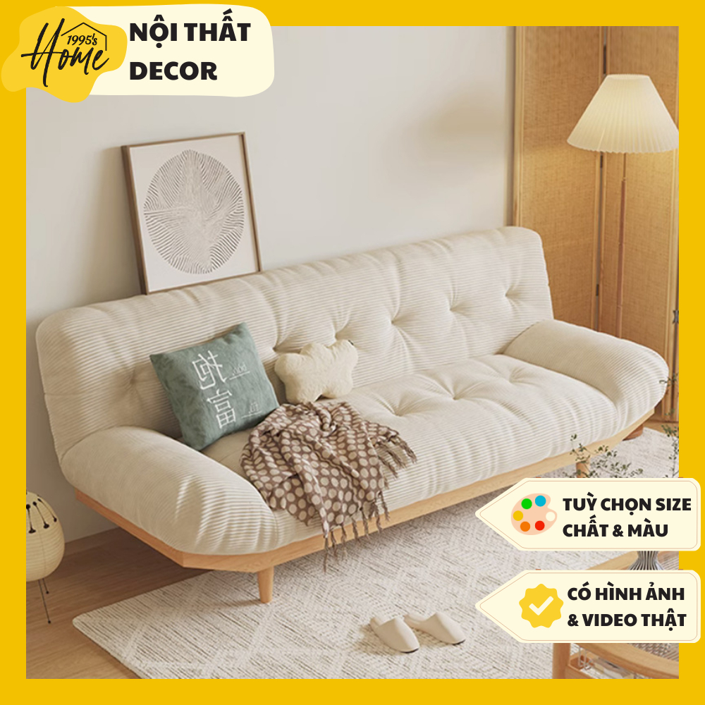 SOFA GIƯỜNG - SOFA BED KHUNG GỖ ( freeship nội thành hcm )