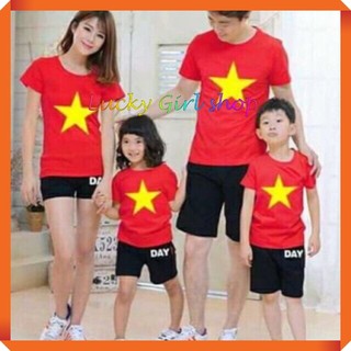 Áo Thun Cờ Đỏ Sao Vàng Việt Nam - Đủ Size - Lucky Girl shop NHA TRANG