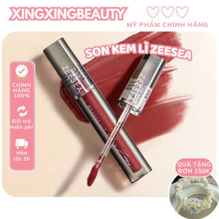 [GIÁ SỐC] Son kem lì ZEESEA màu nhung lì bám màu lâu mềm mượt dễ tán son lì tone đất tone hồng lâu trôi