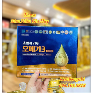 [HÀNG MỚI VỀ] Viên Omega Dầu Cá Gia Đình Hàn Quốc bổ sung DHA, Hộp Xanh 60V