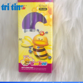 10 Bút bebe-bút dạ kim màu tím (vpp Tritin)