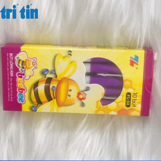 10 Bút bebe-bút dạ kim màu tím (vpp Tritin)