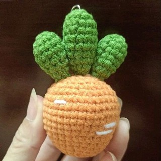 Móc Khoá Cà Rốt Bằng Len - Cà Rốt Handmade