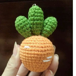 Móc Khoá Cà Rốt Bằng Len - Cà Rốt Handmade