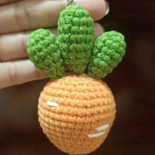 Móc Khoá Cà Rốt Bằng Len - Cà Rốt Handmade