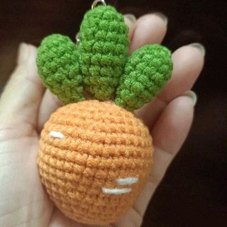 Móc Khoá Cà Rốt Bằng Len - Cà Rốt Handmade