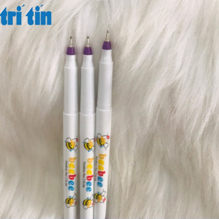 10 Bút bebe-bút dạ kim màu tím (vpp Tritin)