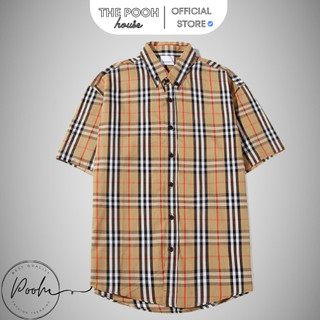 Áo sơ mi burberry unisex v1 basic , áo sơ mi bbr logo london túi sọc kẻ vàng nam nữ unisex