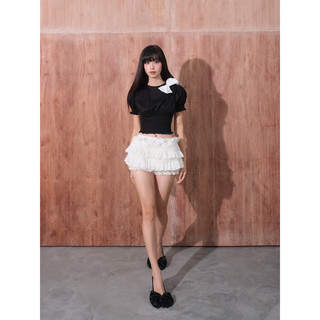 Lucia top| muse skirt| sweet pant| áo nơ tay phồng| chân váy phối trn tầng| quần ống ren