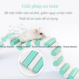 Thang gỗ uốn nhiều màu cho hamster