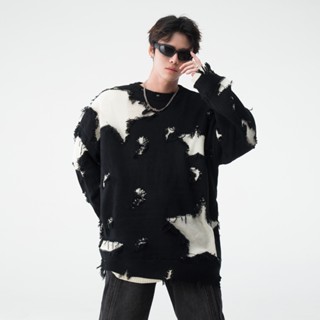   XẢ KHO NGHỈ BÁN  Áo len nam nữ unisex hoạ tiết ngôi sao áo sweater nam nữ ngôi sao rách Citiboy 2309 