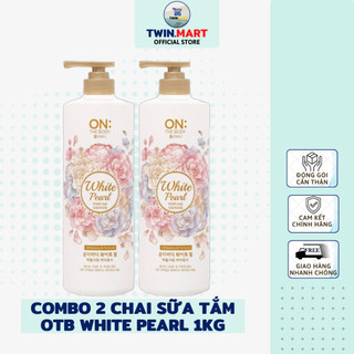 Combo 2 chai sữa tắm hương nước hoa on: the body - white pearl 1000ml