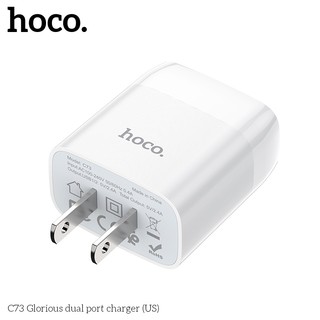 Củ sạc iphone, android Borofone BA37 12W 2 cổng USB 2.4A chuẩn EU, US