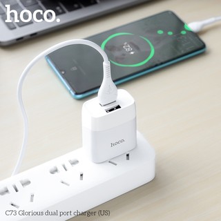 Củ sạc iphone, android Borofone BA37 12W 2 cổng USB 2.4A chuẩn EU, US
