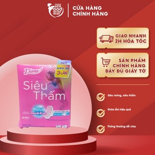 Băng vệ sinh diana siêu thấm siêu mỏng cánh - 8 miếng