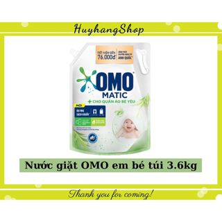 Nước giặt OMO cho bé 3.6kg , 2.8kg dịu nhẹ sạch khuẩn| Huyhangshop