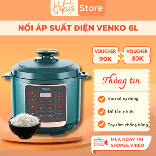 Nồi Áp Suất Điện Đa Năng Venko Dung Tích 6L, Công Dụng14 Trong 1 - Lòng Nồi Chống Dính Cao Cấp