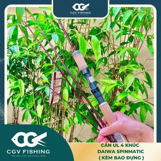Cần lure daiwa spinmatic smd | 4 khúc cần ul, cần câu suối