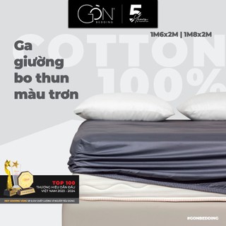 [Nhiều màu] Ga Giường Bo Thun Gòn Bedding Cotton 100% Hàn Quốc 1m6x2m - 1m8x2m