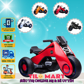  Xe máy điện trẻ em xe moto điện cho bé TILO KIDS TLK-8888 có 2 chỗ ngồi kết nối bluetooth siêu ngầu 