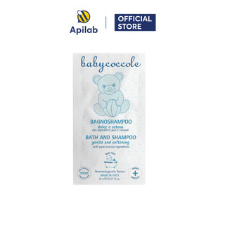 Sữa Tắm Gội cho Bé Babycoccole 0M+ 8ml Túi Du Lịch Chiết Xuất Hoa Sen
