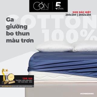 [Nhiều màu] Ga Giường Bo Thun Gòn Bedding Cotton 100% Hàn Quốc 2mx2m-2m2x2m (ĐẶT HÀNG 1-2 NGÀY)