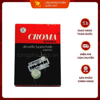 Lưỡi dao cạo râu croma hộp 10 cái - vpp quốc huy.