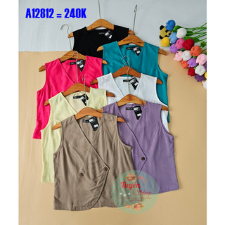Áo croptop kiểu vạt đắp